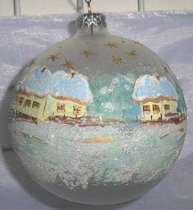 Christmas Ornaments "Winter". Four Ornaments Per Pack.