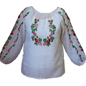 Gauze Linen Hand Embroidered Blouse. W2