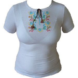 Embroidered White Blouse 1