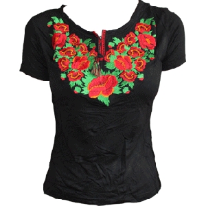 Embroidered Black Blouse 6