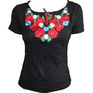 Embroidered Black Blouse 7