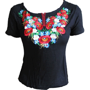 Embroidered Black Blouse 8