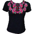 Embroidered Black Blouse 2