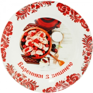 Dinner Plate "Cherry Pierogies"