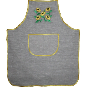 Embroidered Linen Apron 4