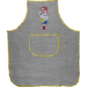 Embroidered Linen Apron 7