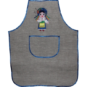 Embroidered Linen Apron 6