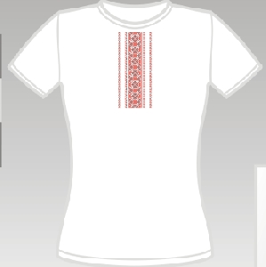 Ukrainian Women's  T-Shirt With Traditional Folk Colours