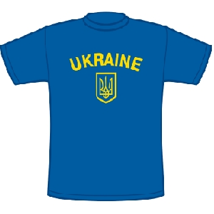 Ukrainian T-Shirt. Blue