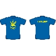 T-Shirt of Ukrainian National Soccer Team. Blue Colour