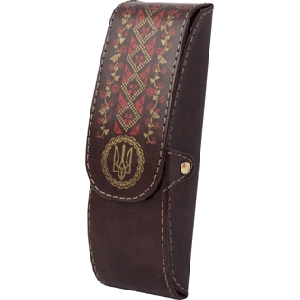 Leather Eyeglass Case. Brown