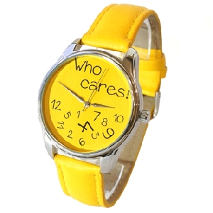 Watch "Who Cares!". Yellow