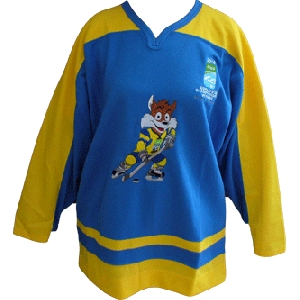 Official Ukrainian 2010 IIHF World Junior Championship Home Hockey Jersey