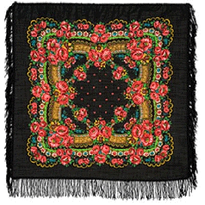 Woolen Kerchief "Poppy's Color"