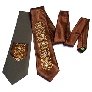 Men's Tie. Brown 2