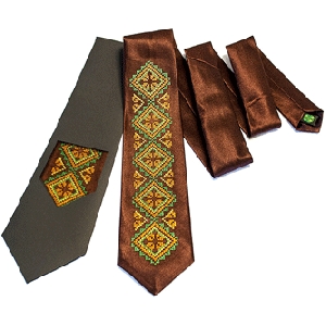 Men's Tie. Brown 4