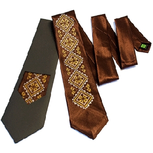 Men's Tie. Brown 3