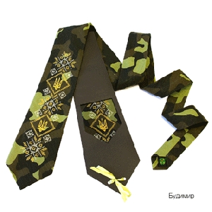 Ukrainian Patriotic Men's Tie "Budymyr"