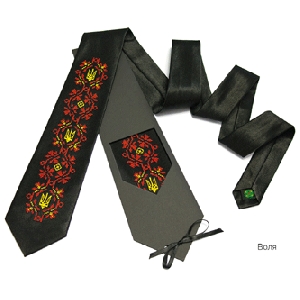 Ukrainian Patriotic Men's Tie "Volia"