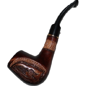 Tabacco Smoking Pipe With Engraving 018