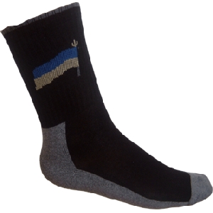 Ukrainian Logo Socks. Long Casf. Black/Grey. Ladies & Junior