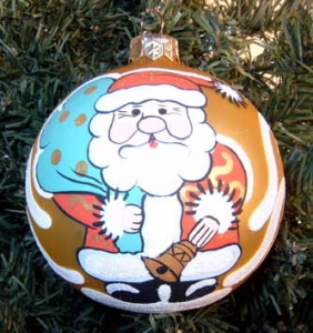 Christmas Ornaments "Mykolay". Four Ornaments Per Pack.