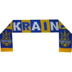 Scarf of the Ukrainian National Soccer Team. D4