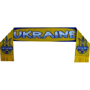 Scarf of the Ukrainian National Soccer Team. D3.