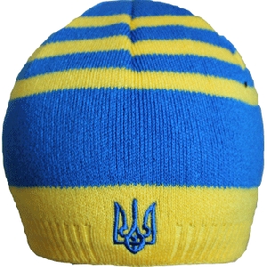 Ukrainian Hat. Yellow-Blue