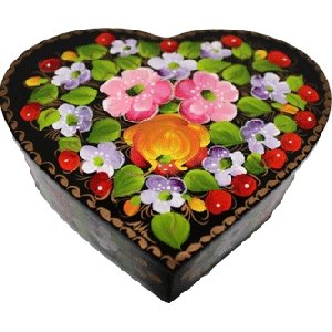 Handcrafted Heart Box. FB16-1/M