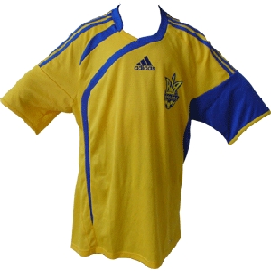 Official ADIDAS Home Soccer Jersey of Ukrainian National Team 09/10