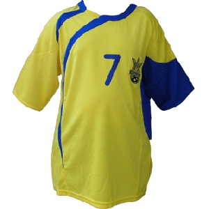 Ukrainian 10/11 Replica Home Soccer Jersey, #7 Shevchenko