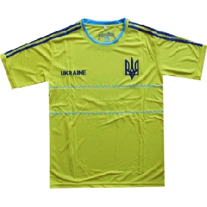 Replica 11/12 Home Ukrainian National Soccer Team Jersey #7 Shevchenko