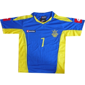 Ukrainian 08/09 Replica Away Soccer Jersey, #7 Shevchenko