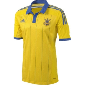 Official 14/15 Adidas Home Soccer Jersey of Ukrainian National Team