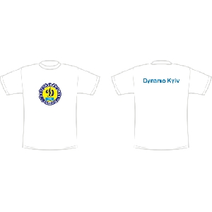 T-Shirt "Dynamo" Kyiv. White Colour
