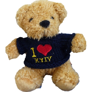 Ukrainian Teddy Bear With I Love Kyiv Top
