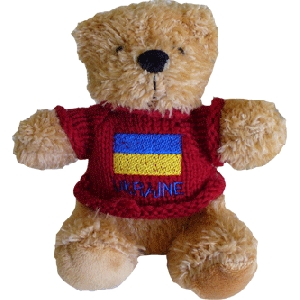 Ukrainian Teddy Bear With Red Top