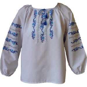 Girls Cotton Hand Embroidered Blouse. W1
