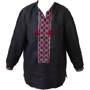 Linen Hand Embroidered Shirt. B1