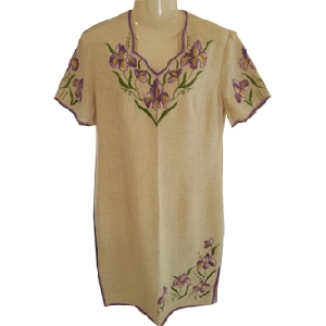 Velvet Hand Embroidered Dress