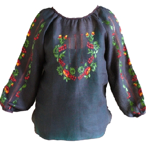 Gauze Linen Hand Embroidered Blouse. B3