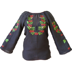 Linen Hand Embroidered Blouse. B1