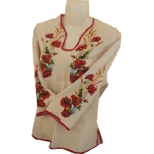 Linen Hand Embroidered Blouse. G1