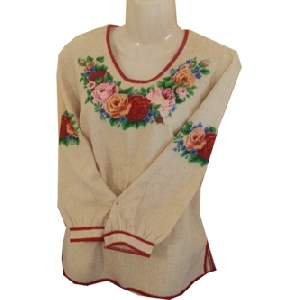 Linen Hand Embroidered Blouse. G2