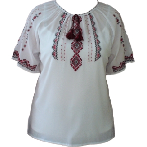 Chiffon Hand Embroidered Blouse. W2