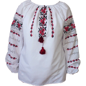 Cotton Hand Embroidered Blouse. W2