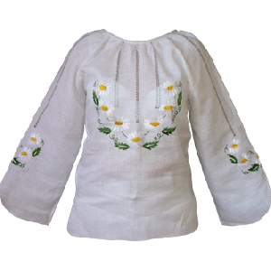 Linen Hand Embroidered Blouse. W2