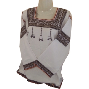 Linen Hand Embroidered Blouse. W6