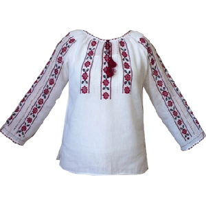 Thin Linen Hand Embroidered Blouse. W1